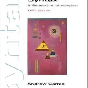 کتاب Syntax A Generative Introduction 3rd edition