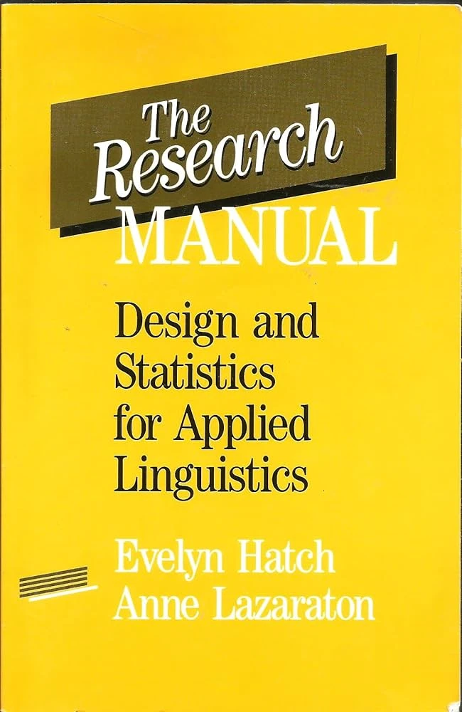 کتاب The Research Manual Design and Statistics for Applied Linguistics