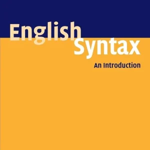کتاب English Syntax An Introduction
