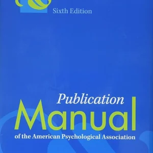 کتاب Publication Manual of the American Psychological Association
