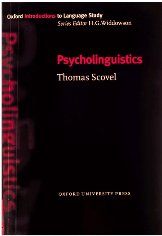 کتاب Psycholinguistics